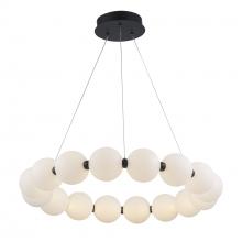 Trans Globe MDN-1591 BK - 26" LED PENDANT-PEARL RING-SML